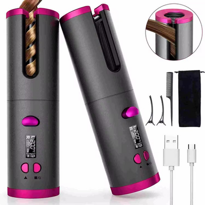 Auto hair curler - cordless design front view