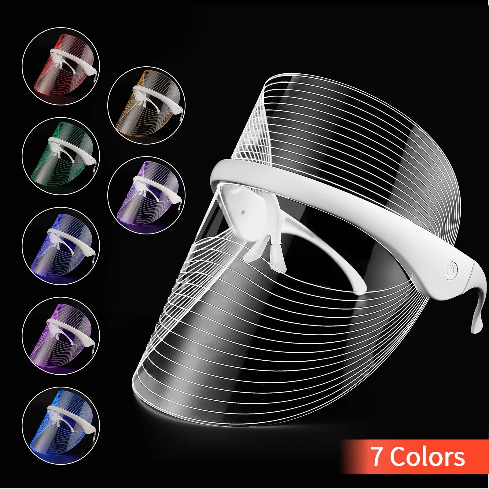 LED face mask - light therapy treatment modes