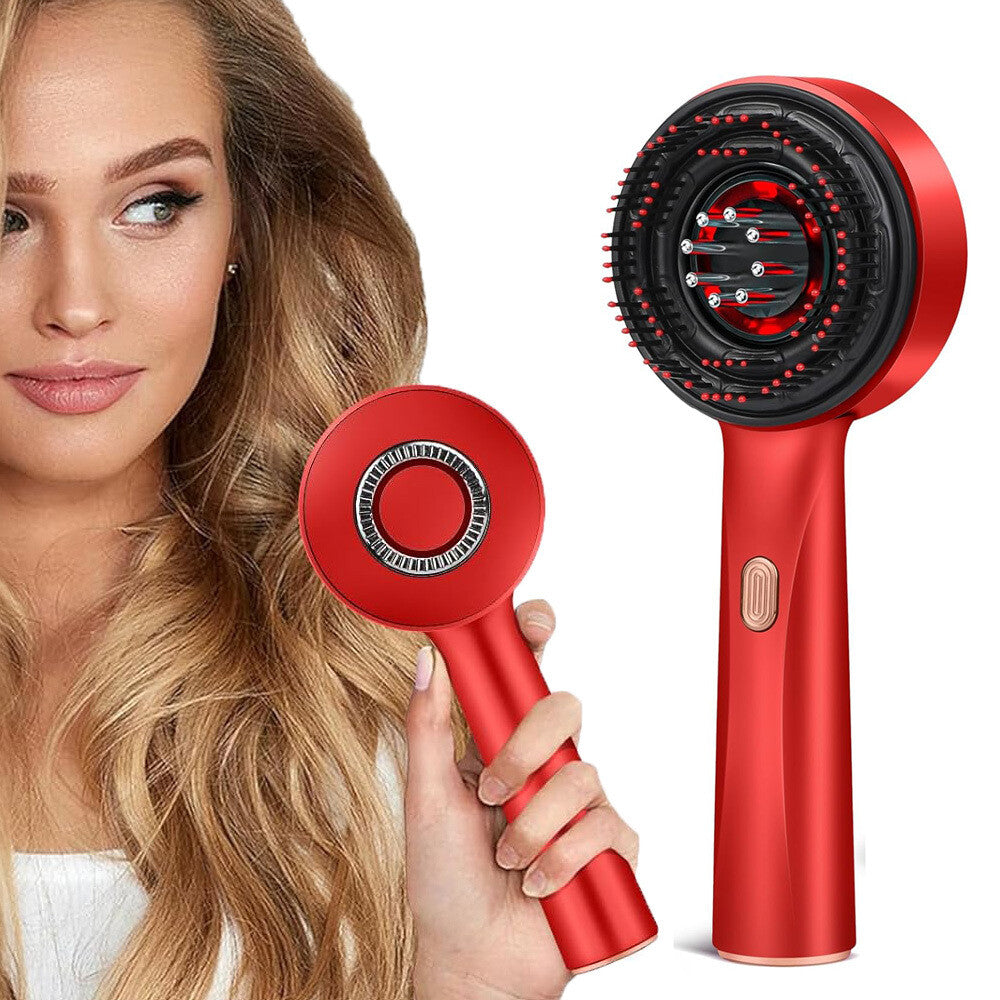 Red light scalp massager - hair growth comb front view