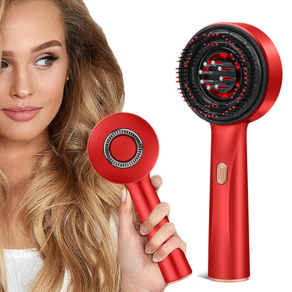 Red light scalp massager - hair growth comb front view