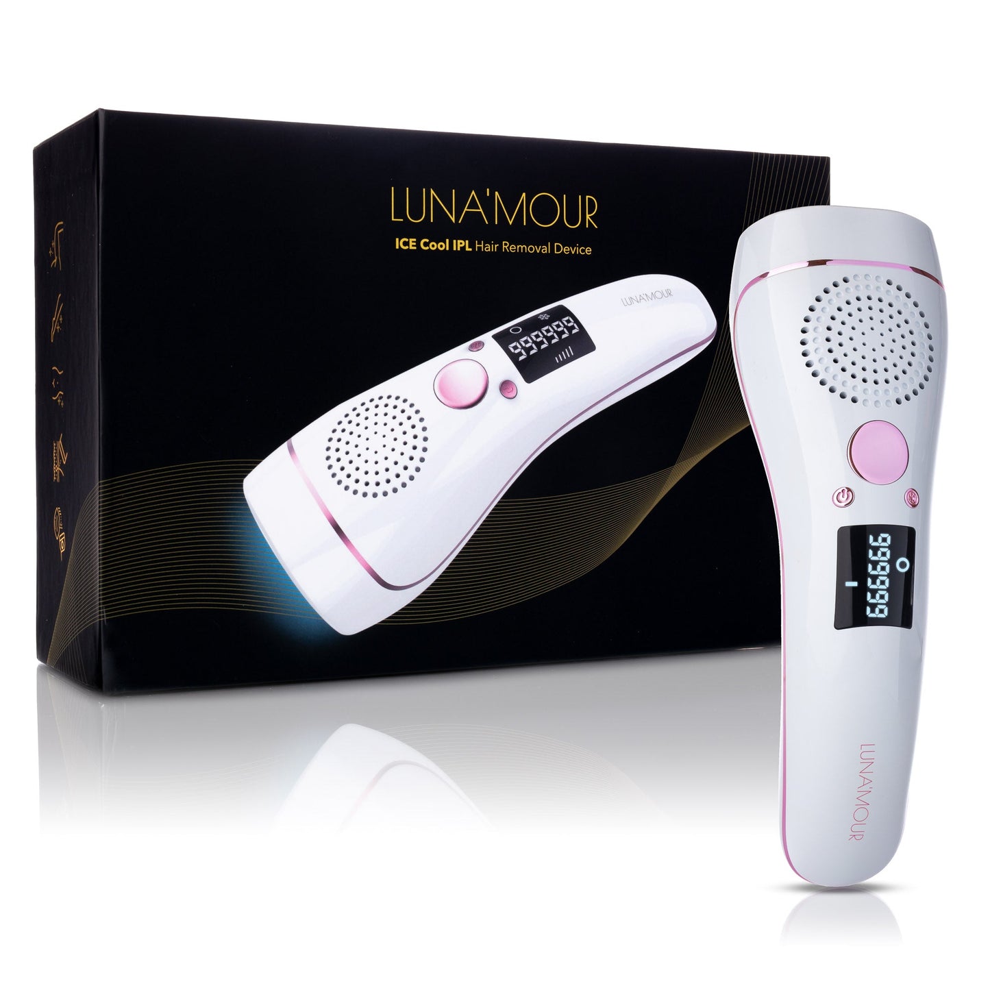 Shoporra IPL Hair Removal Device - 5 intensity levels with LCD display