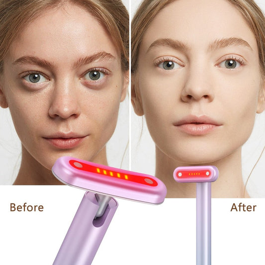 Shoporra 4-in-1 Red Light Therapy Wand - EMS Microcurrent Face Massage